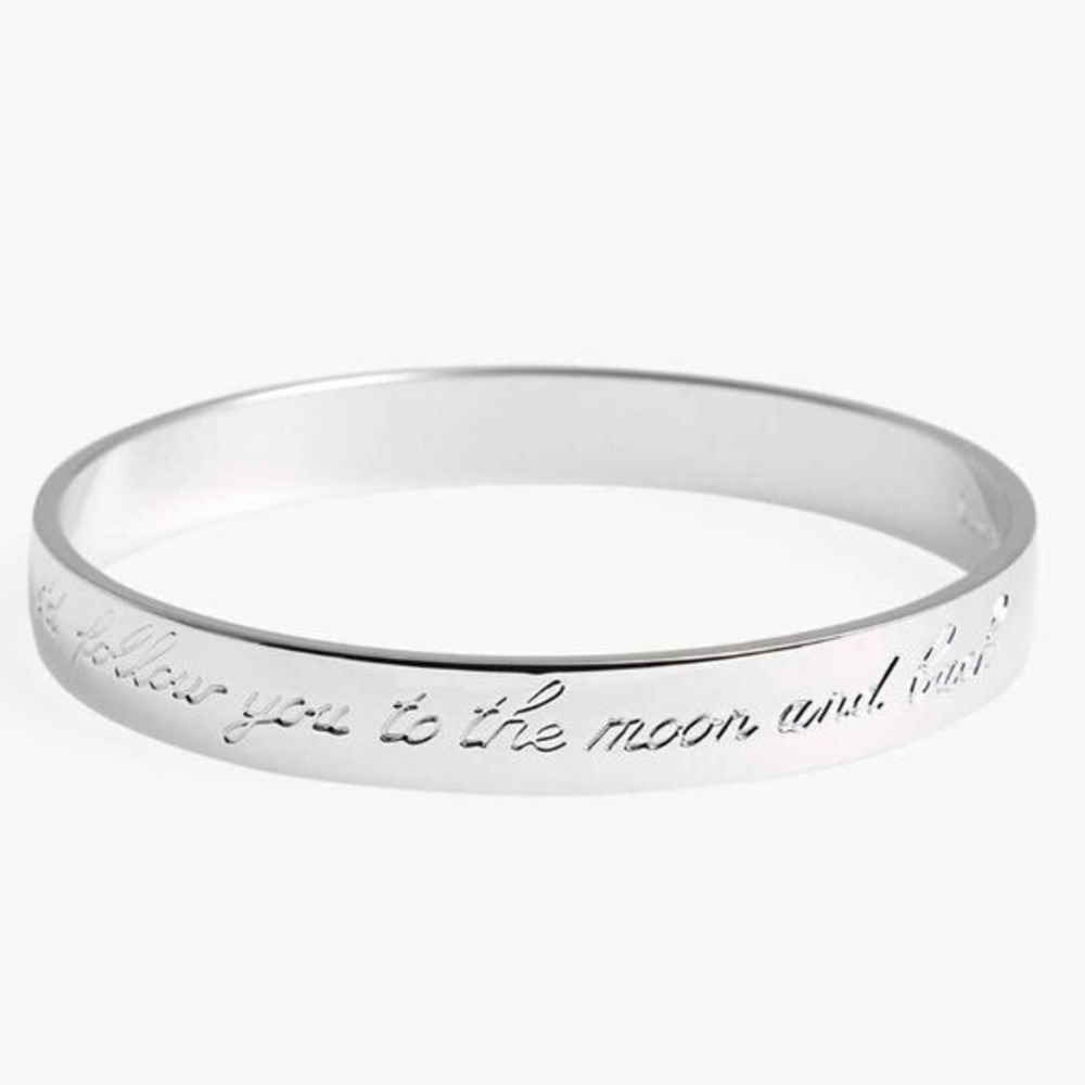 New Kate Spade New York Bangle Bracelet.  I'd Follow You To The Moon And Back
